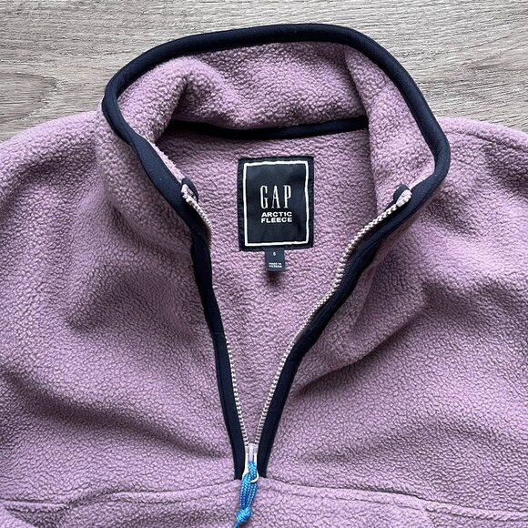 GAP Arctic Fleece Half Zip Pullover Size S/M - Picture 2 of 5